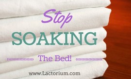 Stop soaking the bed